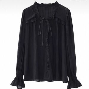 Elegant Black Women's Top